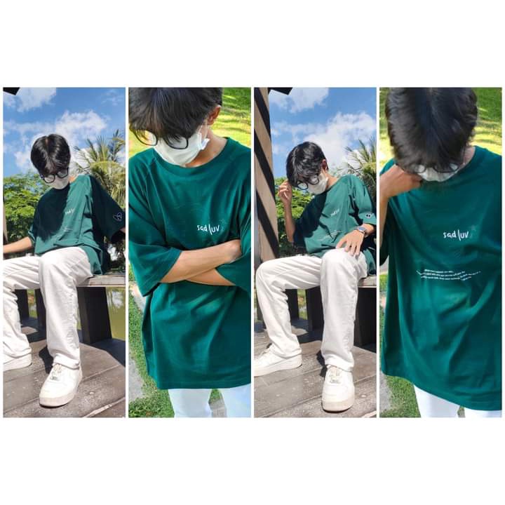 Áo Thun Sadboiz Sad Luv nam nữ form rộng 40kg-90kg sad boiz hình thêu full tag Thời trang Uniex HCM