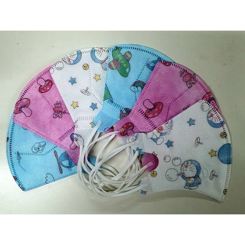 Khẩu trang cho bé 5d mask kid 1 hộp 10 chiếc kháng khuẩn , khẩu trang trẻ em ngăn ngừa bụi mịn