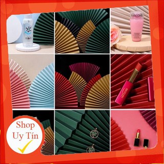 [Lạ Decor] Quạt giấy làm phụ kiện trang trí, chụp ảnh đồ uống , mỹ phẩm