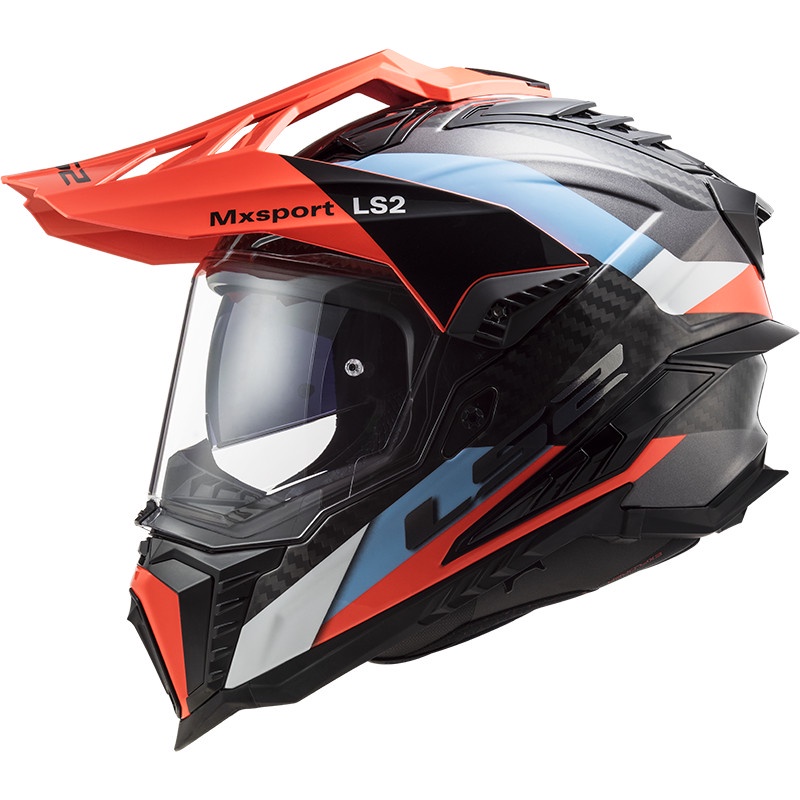 Mũ dual sport LS2 MX701 C EXPLORER CARBON GLOSS BLACK