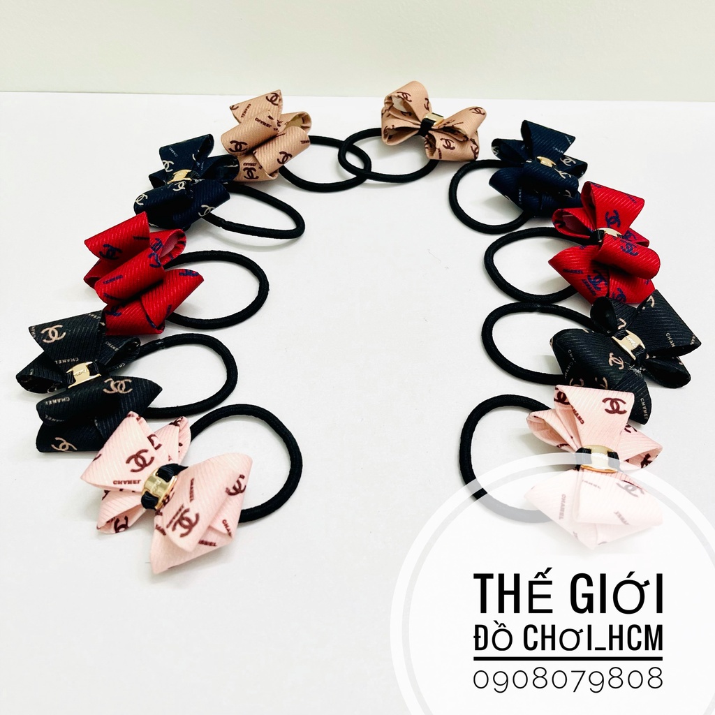 [HOT-NHIỀU MẪU] Cột tóc nơ xinh hai lớp siêu dễ thương dành cho mẹ và bé yêu