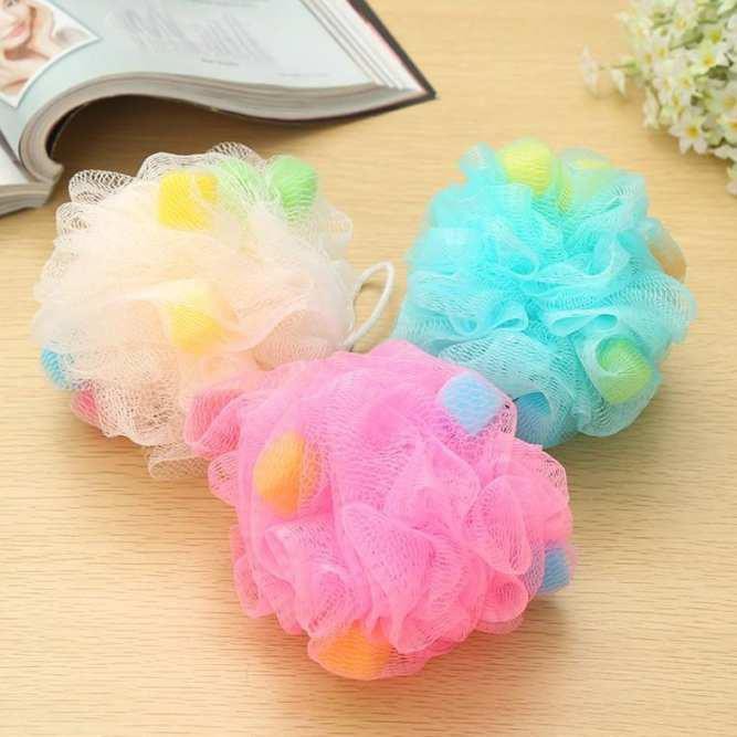 Bông Tắm Tròn Tạo Bọt 2 Lớp Dày Dặn cho bé yêu