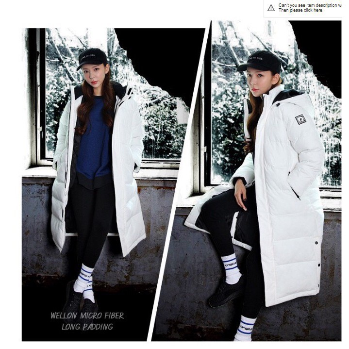 Áo khoác phao dáng dài.