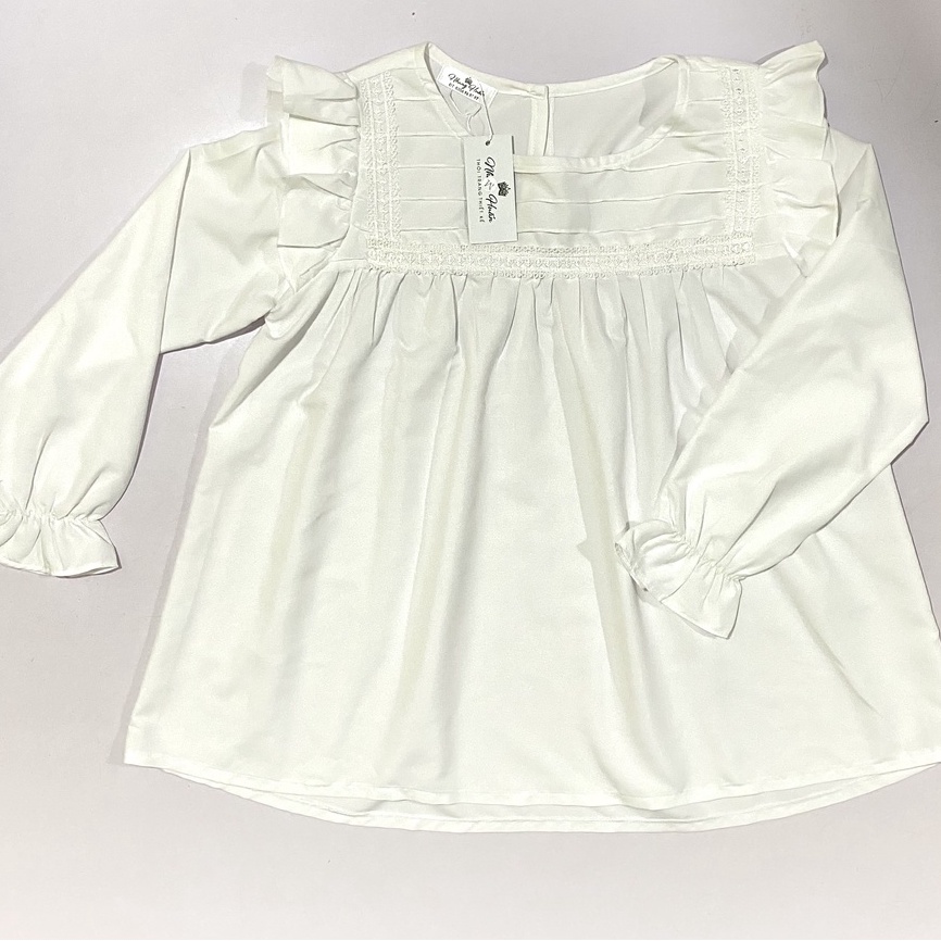 Áo babydoll thiết kế MISS RITA Áo bầu công sở tay dài bèo ngực thiết kế bởi MISS RITA