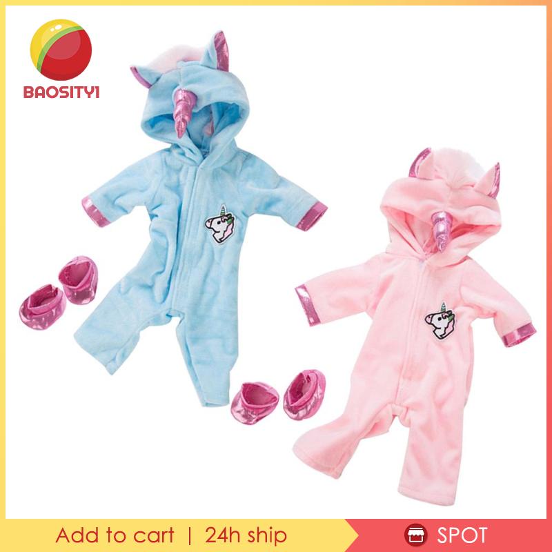 Bộ Đồ Liền Thân Hình Kỳ Lân 18 Inch Dành Cho Búp Bê Mỹ [Baosity1]