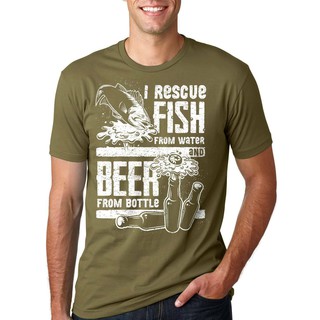 Áo thun câu cá in chữ vui nhộn thời trang