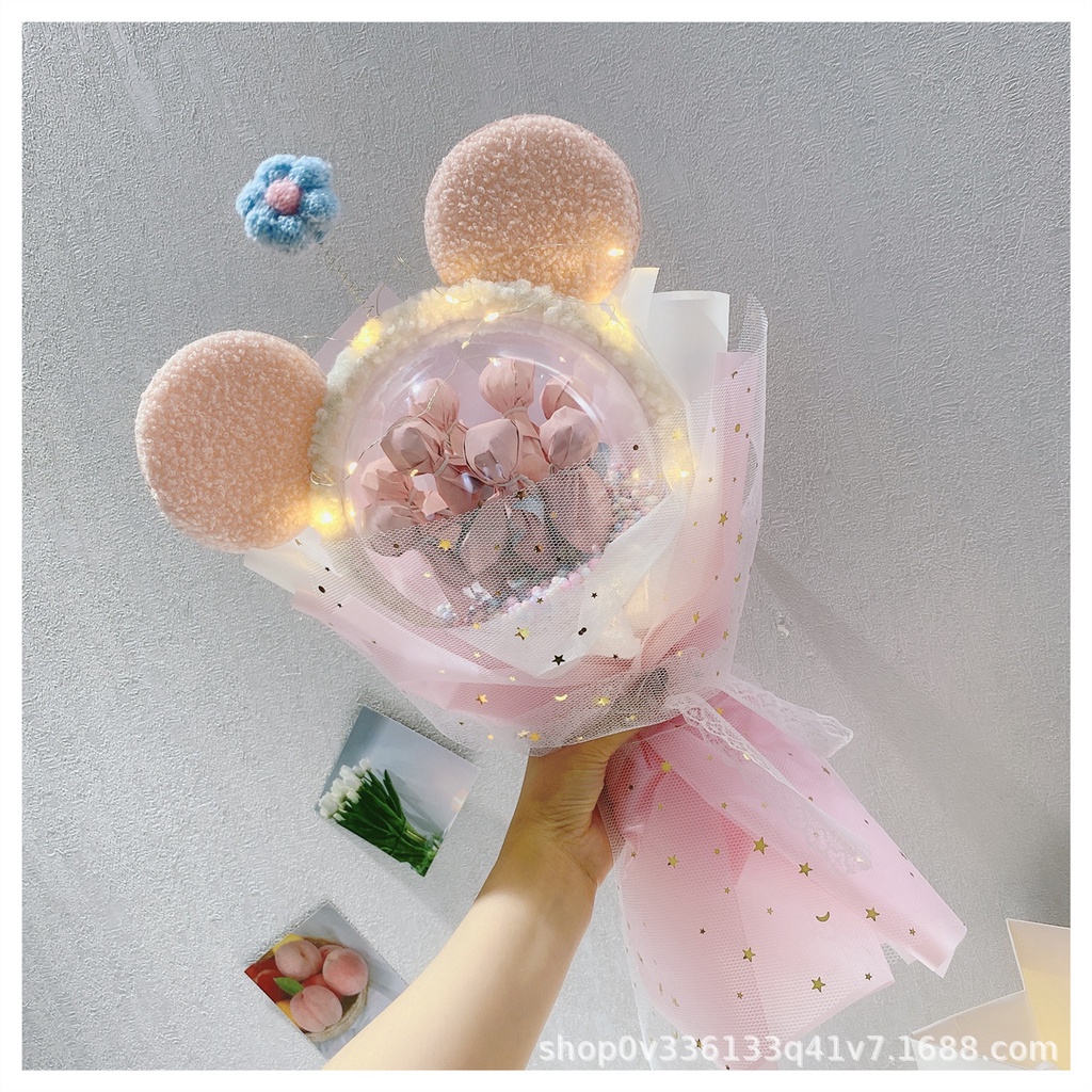 1 Cuộn Lưới Gói Kẹo Mút / Hoa 70CM Phong Cách Hàn Quốc diy