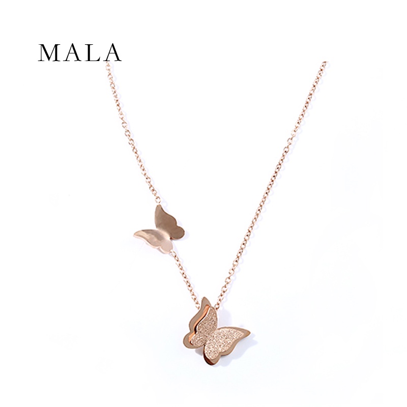 Dây chuyền MAYEBE LAVEND bằng thép titan mặt hình bướm