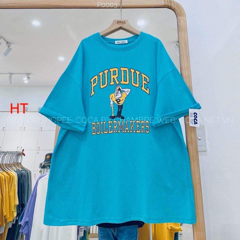 Áo phông chữ vàng 3D PURDUE H2O755