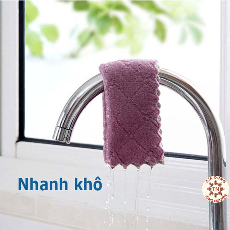 Khăn Lau Bếp 2 Mặt Đa Năng Kháng Khuẩn Siêu Thấm (Lau Bếp, Bát Đĩa, Bàn Ghế) [KHĂN 2 MẶT]