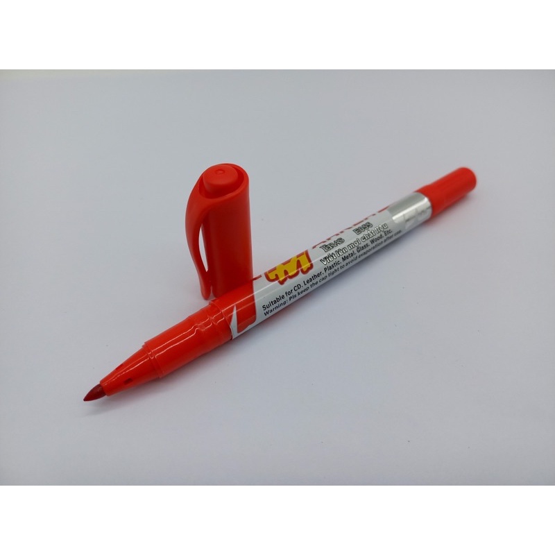 Bút dạ kim CD 2 đầu  mới E055 xanh, đen, đỏ