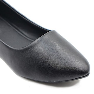 Giày búp bê nữ black basic thời trang