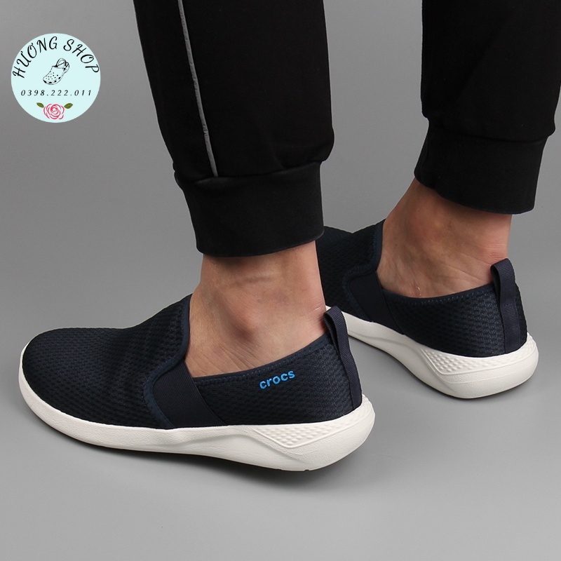 Giày lười Literide Slipon Nam lưới êm nhẹ, đế ma sát chống trơn trượt
