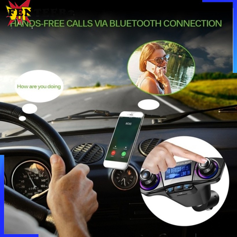 Thiết Bị Thu Phát Bluetooth Kèm Phụ Kiện Chuyên Dụng Cho Xe Hơi