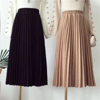 Chân váy xếp li dáng dài phiên bản hè_đông
