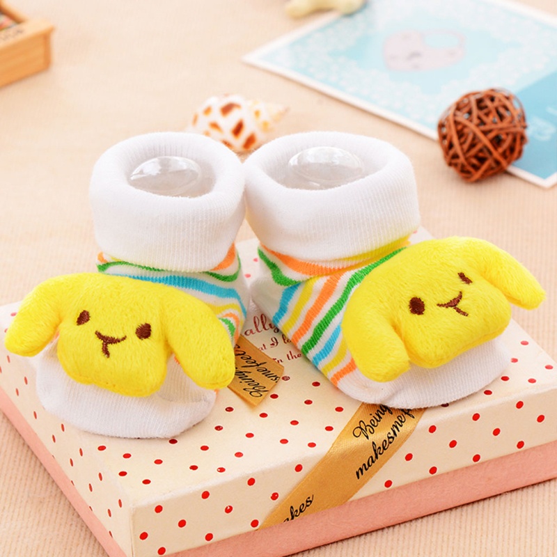 Tất Cotton Chống Trượt Hình Động Vật Hoạt Hình Cho Bé