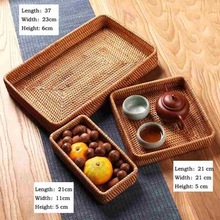 Khay đựng đồ ăn mây tre đan GIá Tốt nhất