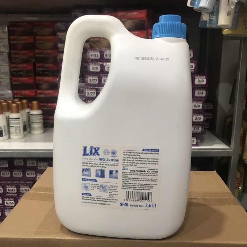 Nước lau sàn Lix 2x đậm đặc chai 4 lít