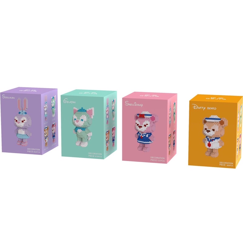 Mô Hình Lắp Ghép Nhân Vật Stella Lou Nanoblock 3D Đồ Chơi Trí Tuệ Lắp Ráp Hoạt Hình Dễ Thương
