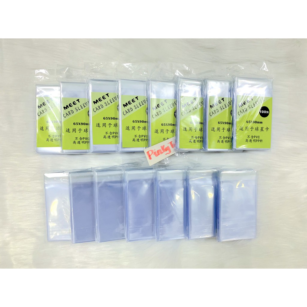 [THƯỜNG] Bọc Sleeves Card Standard Size 65x90mm - hãng MeeT của Trung (Có Phần Seal Dán)