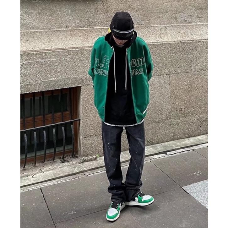 Quần jean dài thiết kế họa tiết phong cách hip hop thời trang dành cho nam