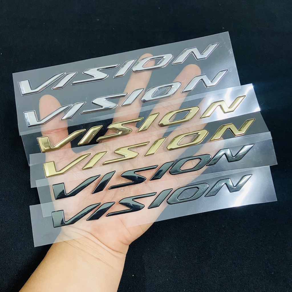 TEM CHỮ XE VISION NỔI TRANG TRÍ XE SIÊU SÁNG CAO CẤP NHƯ ZIN