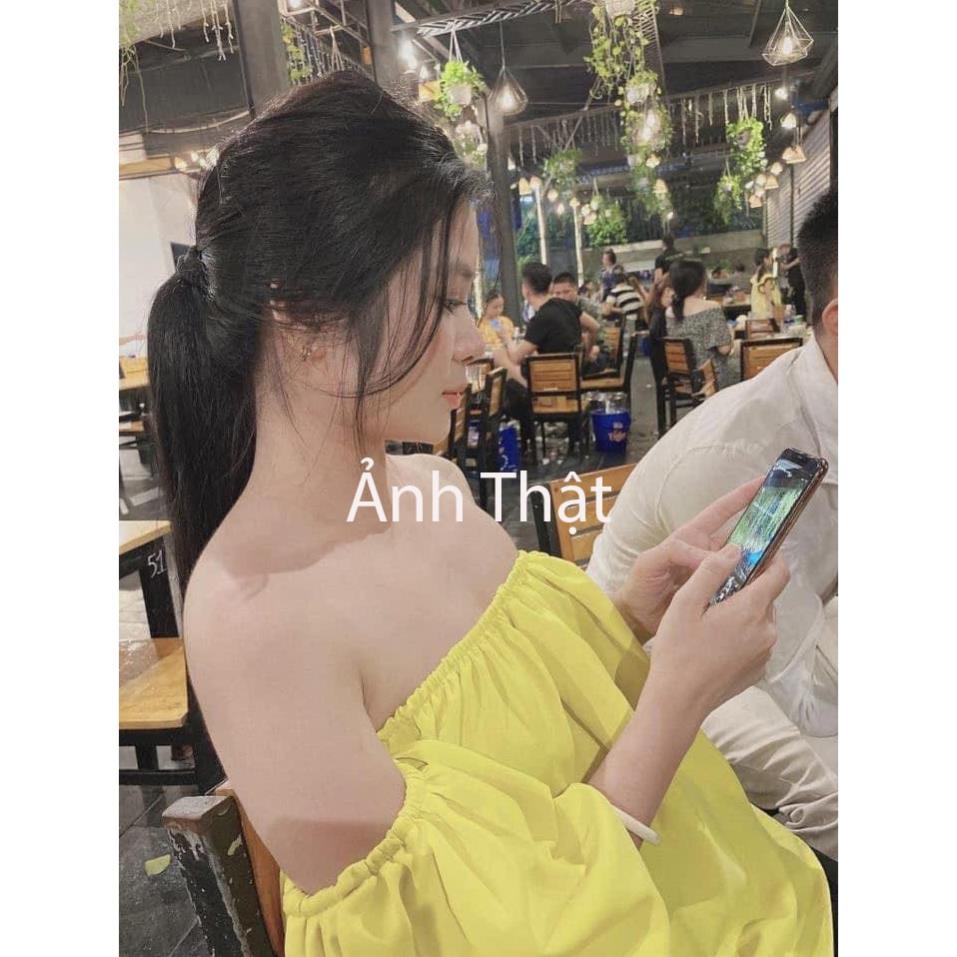 [Hàng VNXK]Áo Trễ Vai Tay Bồng Đũi Mát Bánh Bèo,Tiểu Thư. Phông Thun Trơn Basic SIÊU XINH | BigBuy360 - bigbuy360.vn