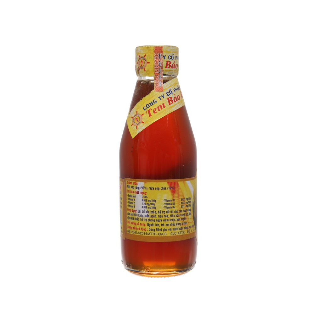 Mật ong rừng sữa ong chúa U Minh Xuân Nguyên chai 180ml