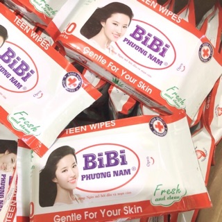 Khăn ướt bỏ túi teen bibi phương nam tiện lợi 20gr