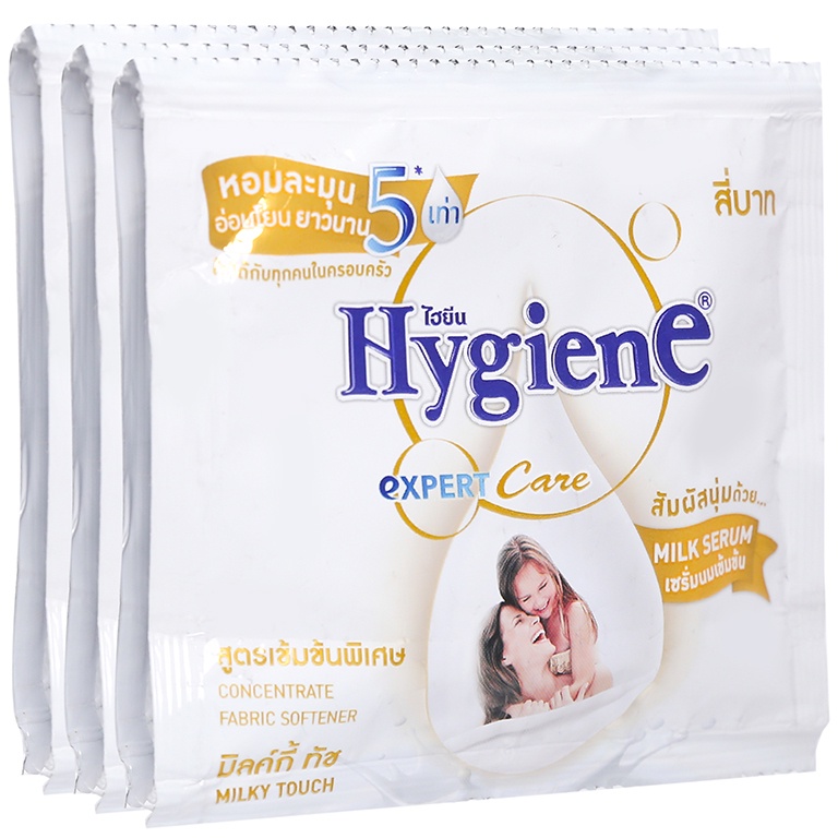 Dây 12 gói Nước xả vải Hygiene Expert Care (20ml x 12 gói) - Làm mềm vải, thơm ngát hương hoa từ thiên nhiên