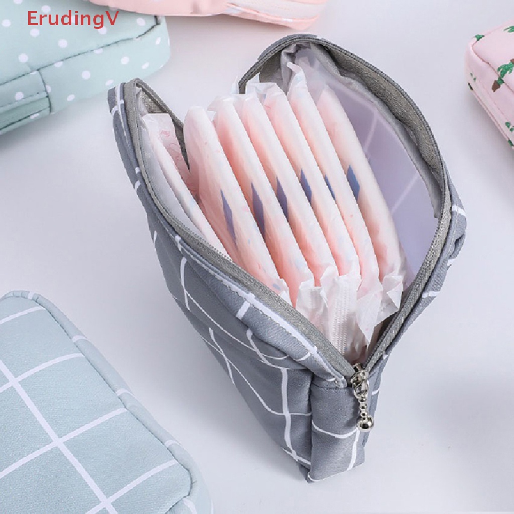 [ErudingV] Túi Đựng Băng Vệ Sinh Họa Tiết Đơn Giản Đáng Yêu [Mới]