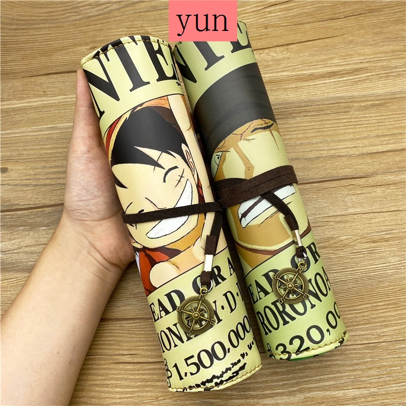 Túi Đựng Bút Hai Lớp Sức Chứa Lớn Họa Tiết Hoạt Hình One Piece Luffy Sauron