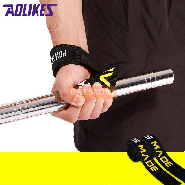 Dây Kéo Lưng AOLIKES 7637 Hỗ Trợ Deadlift , Kéo Xà , Các Bài Kéo Lưng , Tập Gym