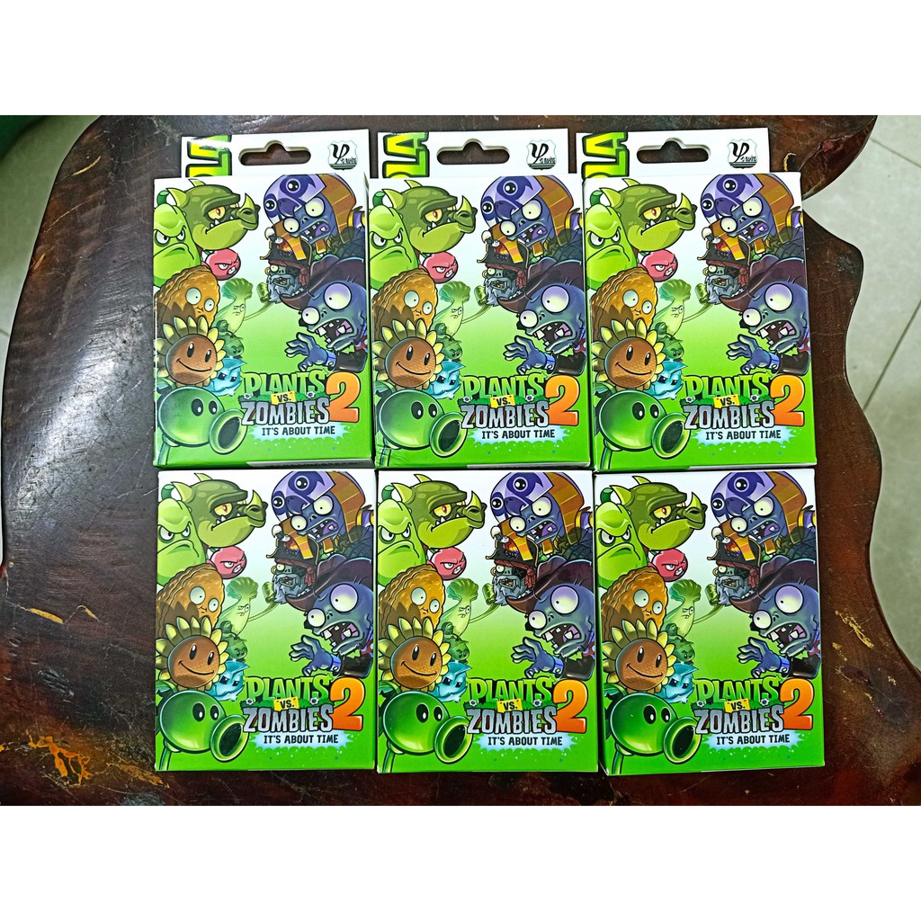 Bộ bài Tây Plants VS Zombies , bộ Tú người cây và quái vật 54 lá in hình anime manga dễ thương siêu độc đáo