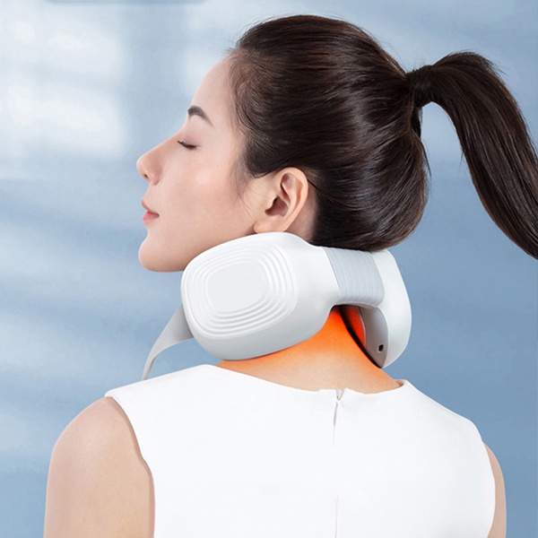 Máy Mát Xa Vai Cổ  Xoa Bóp Thư Giãn Chườm Nóng Giảm Đau Mỏi, Thiết Kế Đơn Giản, Sạc Nhanh Công Nghệ Type-C