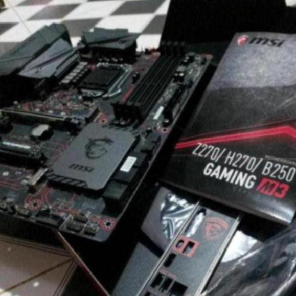 Mainboard MSI B250 GAMING M3 kèm chặn, main sk 1151