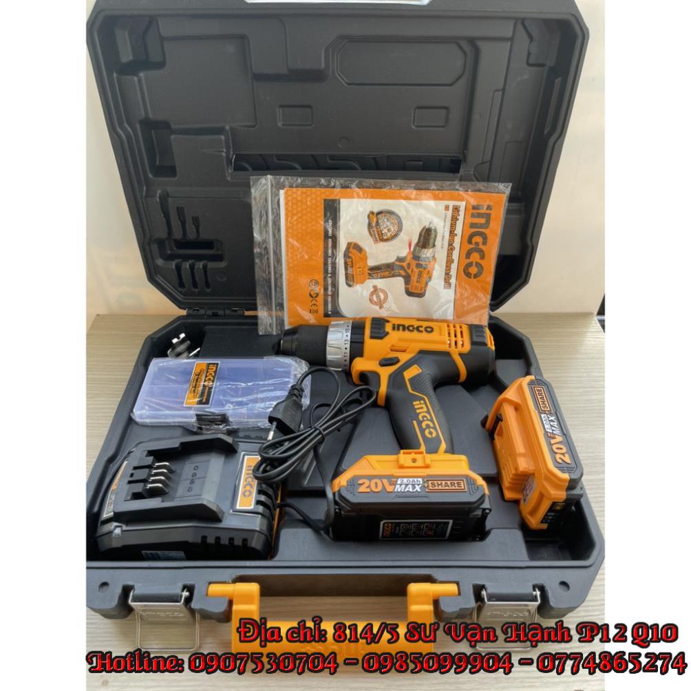Máy khoan vặn siết vít dùng pin sạc 20V INGCO CDLI2003