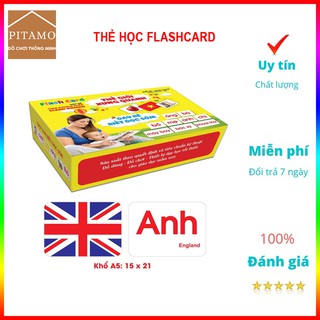 Thẻ học flashcard thông minh 14 chủ đề song ngữ loại to cho bé - Thẻ học flashcard theo chuẩn Glenn Doman