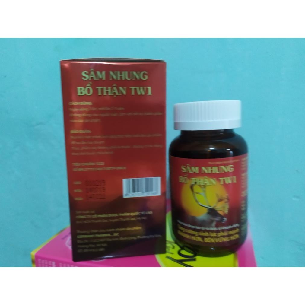 SÂM NHUNG BỔ THẬN TW1 HỘP 1 LỌ 30VIÊN , tăng cường sinh lý nam giới, bổ thận tráng dương, BỔ SUNG VITAMIN TỐT CHO CƠ THỂ