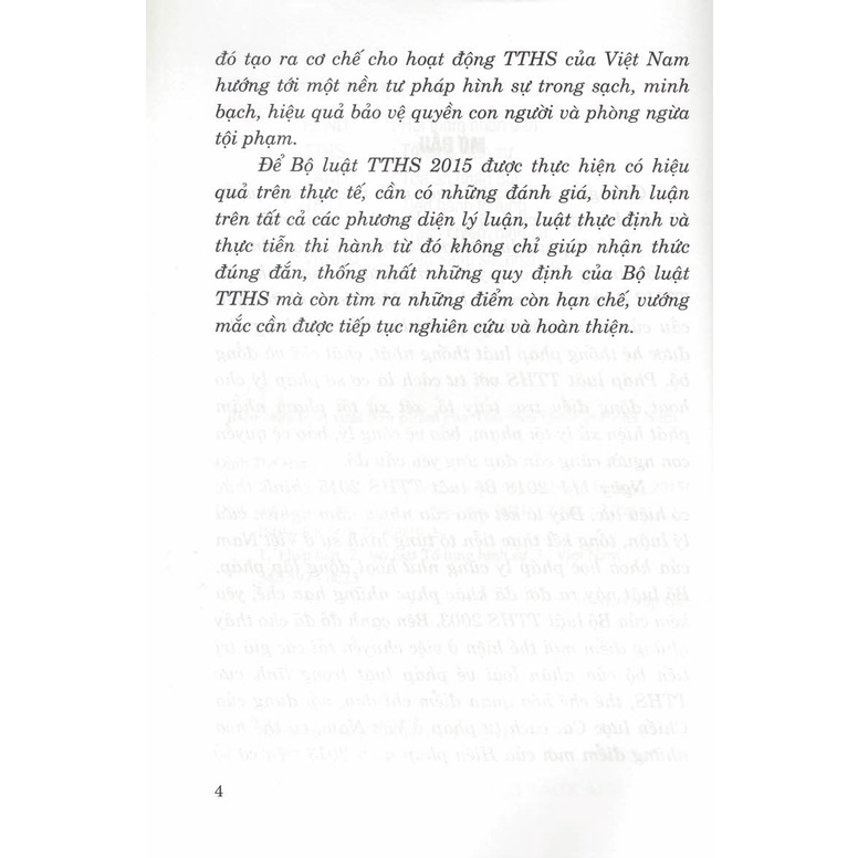 Sách - Cở Sở Lý Luận Và Thực Tiễn Của Bộ Luật Tố Tụng Hình Sự 2015