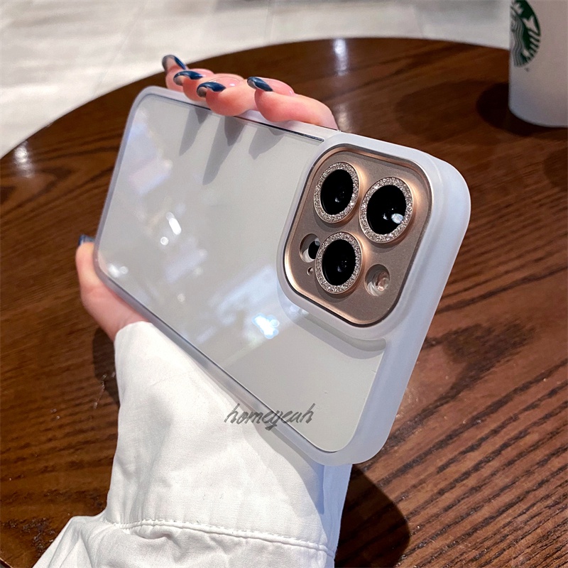 Ốp Điện Thoại Cứng Trong Suốt Chống Sốc Lấp Lánh Sang Trọng Cho iPhone 11 12 13 Pro Max