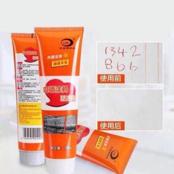 Kem Xoá Vết Bút Màu, Vết Bẩn Trên Tường Nhà Chai Tẩy Làm Sạch Vết Bẩn Trên Tường 120g