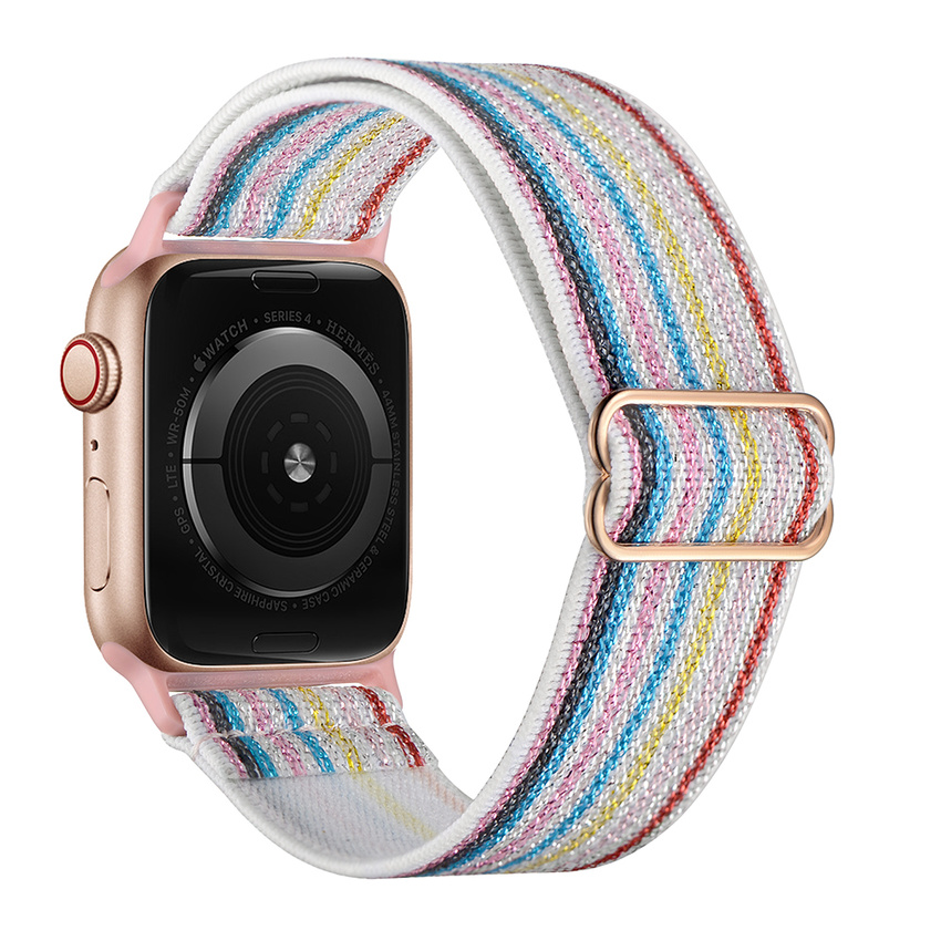 Dây Đeo Nylon Cho Đồng Hồ Thông Minh Apple Watch 38mm 40mm 42 mm 44mm Iwatch Series 6 Se 5 4 3 2 1