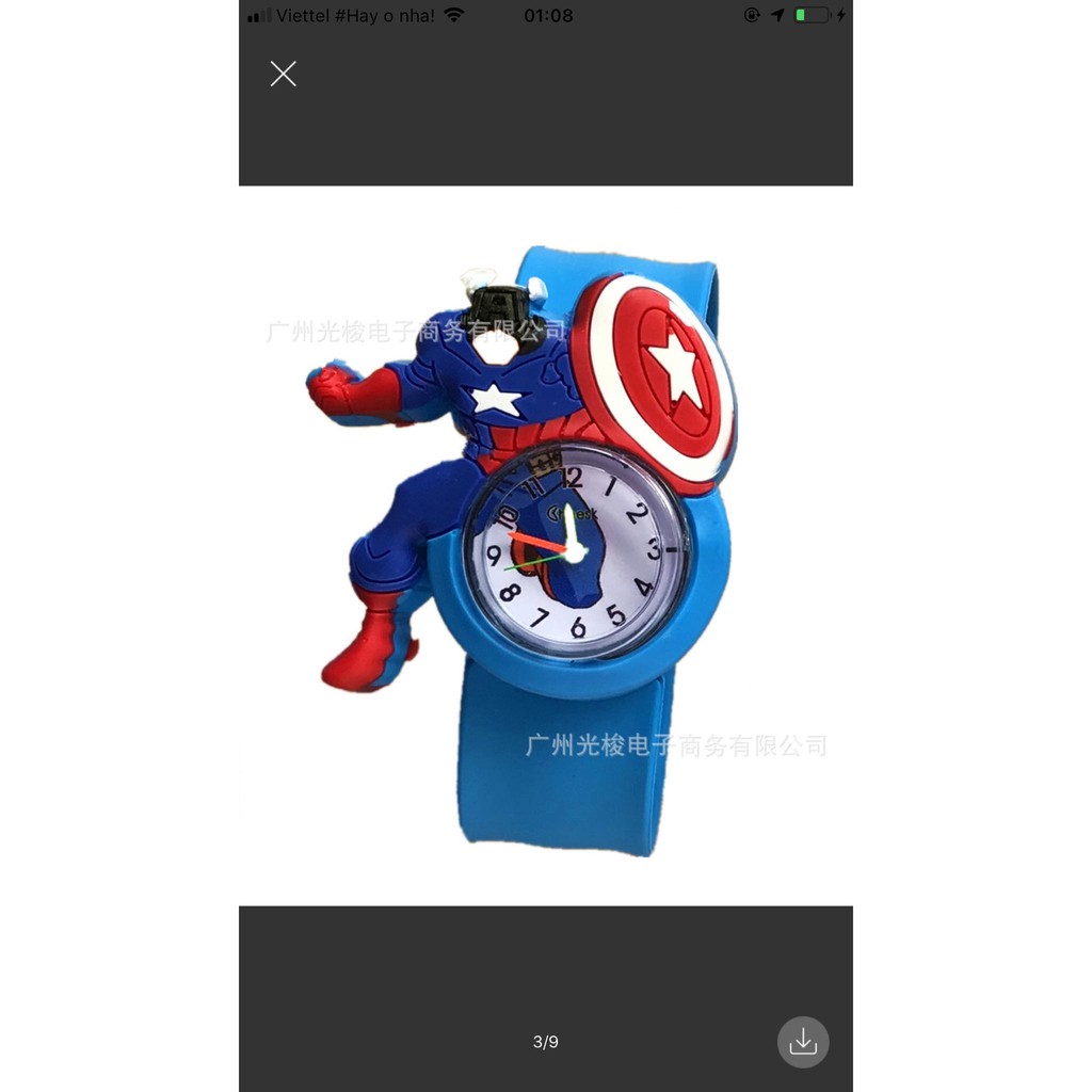 ĐỒNG HỒ dễ thương dành cho bé yêu - Đồng hồ điện tử dạng Dập tay hình siêu nhân ,búp bê,helokitty,hoạt hình cho trẻ em | BigBuy360 - bigbuy360.vn