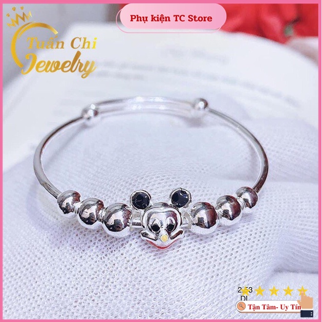 Lắc Tay Trẻ Em- Vòng Bạc Cho Bé Trai Và Bé Gái, Kết Hợp Phụ Kiện Siêu Dễ Thương