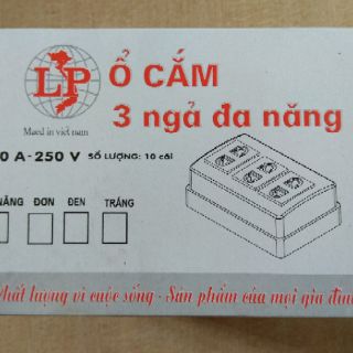 10 ổ cắm 3 ngả đa năng