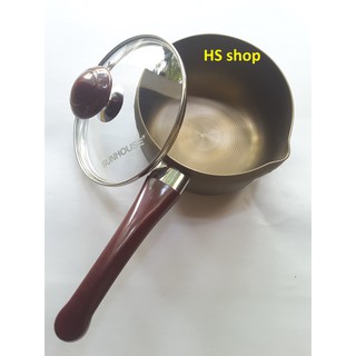 Nồi quấy bột anod sunhouse 14cm - nhôm hợp kim cao cấp, bề mặt sử lý bằng công nghệ anod -npp hs shop