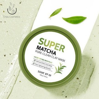 Mặt nạ đất sét trà xanh Some By Mi Super Matcha Pore Clean Clay Mask sạch lỗ chân lông 100g