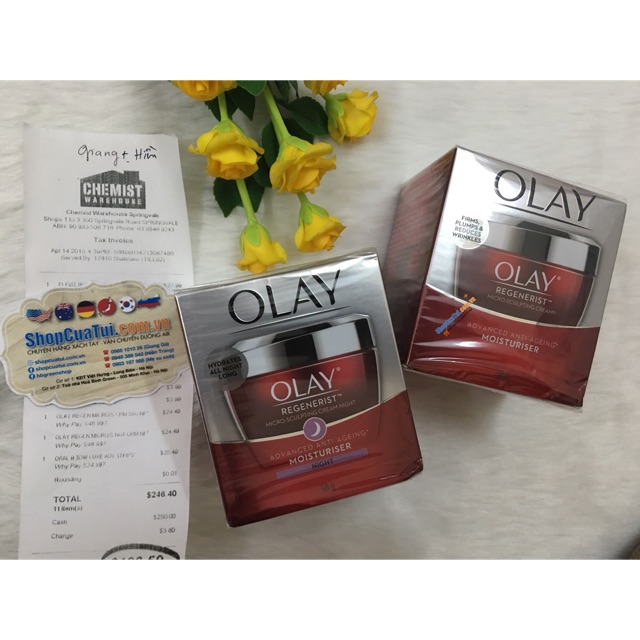 💁🏻‍♀️ Cặp dưỡng da NGÀY - ĐÊM #Olay Regenerist Micro Sculpting Cream 50g New Formula