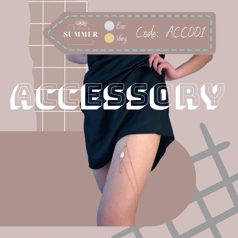 ACC001 - Vòng Đeo Đùi - Phụ Kiện Hot khi Mang Váy Xẻ Tà